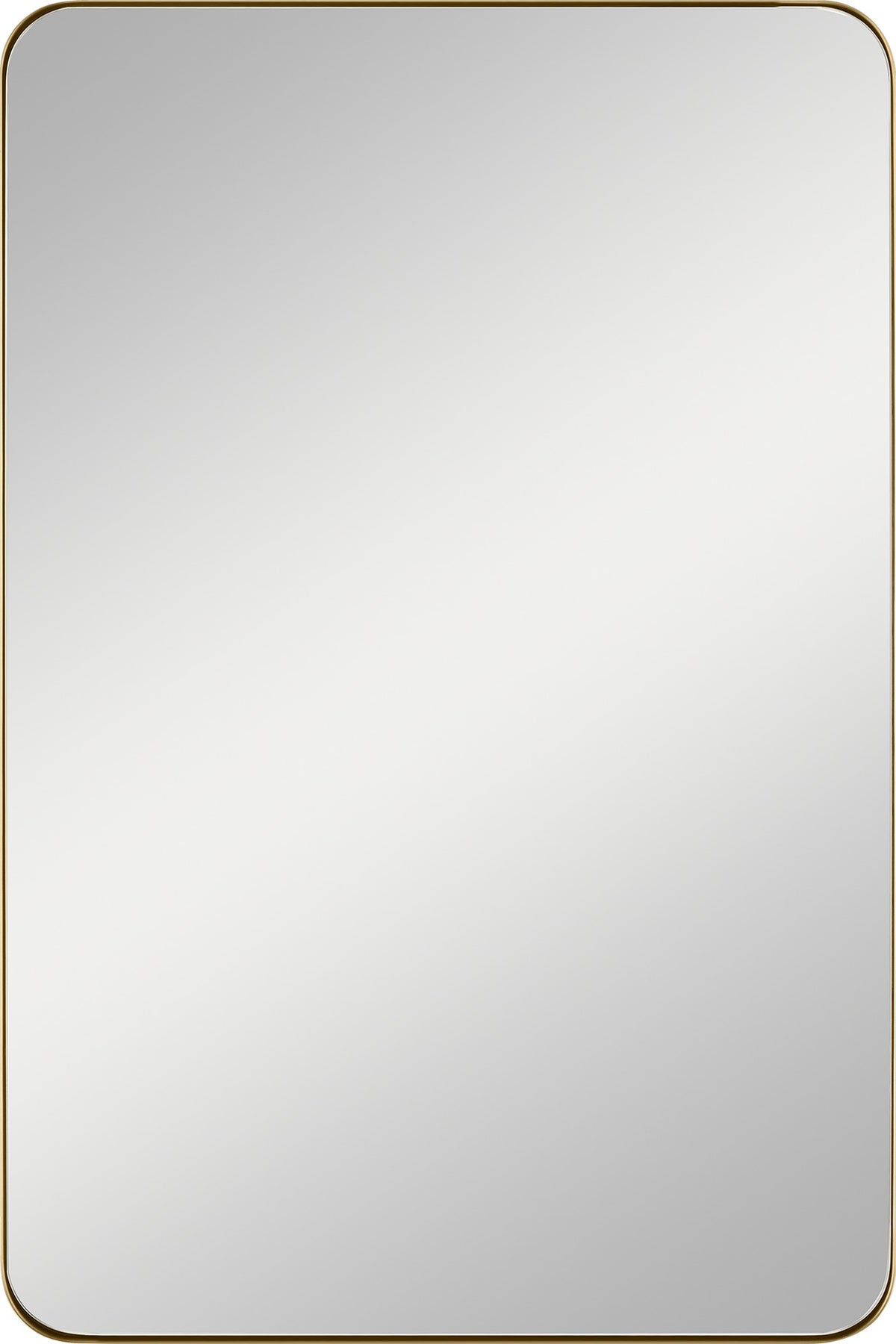 Planer Medium Rectangular Mirror Burnished Brass MR1304BBS