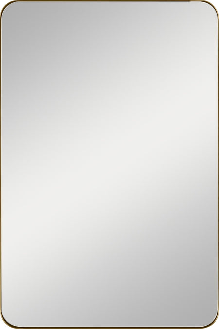 Planer Medium Rectangular Mirror Burnished Brass MR1304BBS