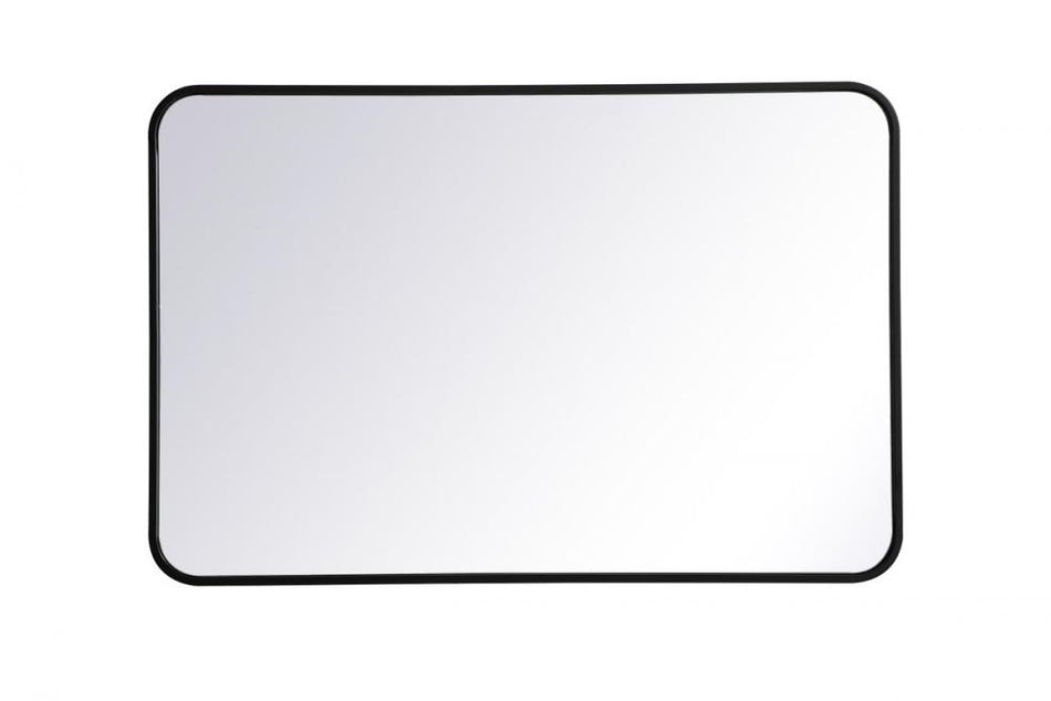Soft corner metal rectangular mirror 24x36 inch