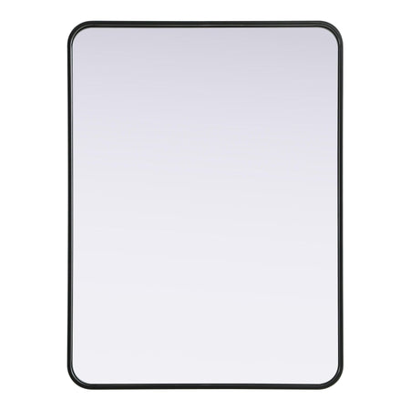 Remy 27 x 36 in. Rectangle Mirror in Black