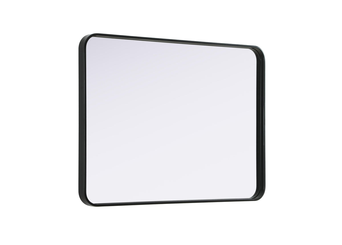 Remy 27 x 36 in. Rectangle Mirror in Black