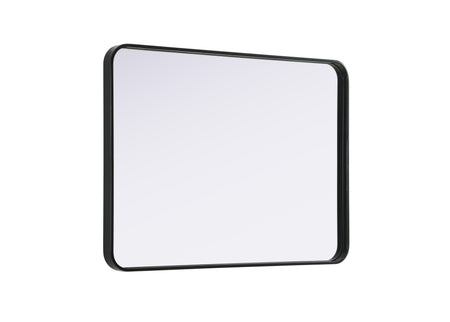 Remy 27 x 36 in. Rectangle Mirror in Black
