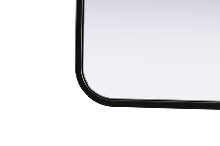 Remy 27 x 36 in. Rectangle Mirror in Black