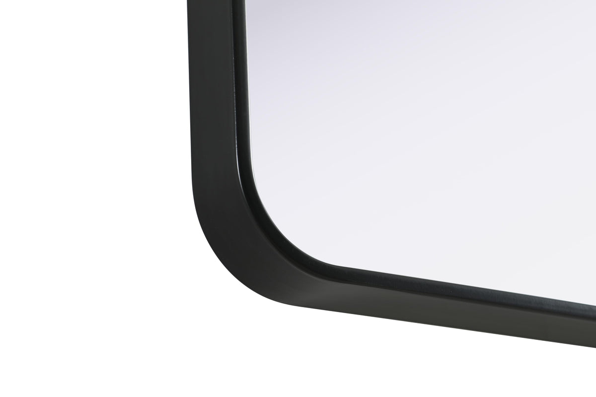 Remy 27 x 36 in. Rectangle Mirror in Black