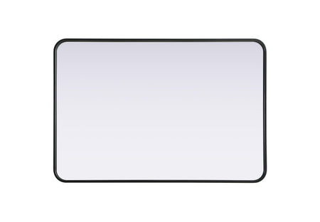 Remy 27 x 40 in. Rectangle Mirror in Black