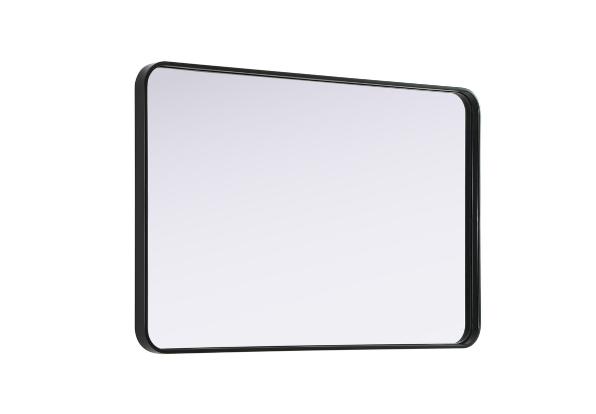 Remy 27 x 40 in. Rectangle Mirror in Black