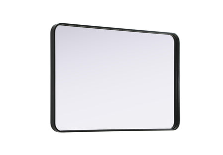 Remy 27 x 40 in. Rectangle Mirror in Black