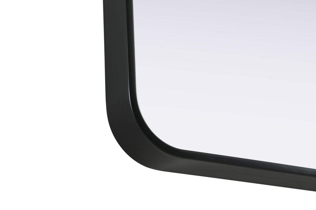 Remy 27 x 40 in. Rectangle Mirror in Black