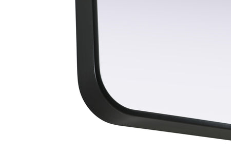 Remy 27 x 40 in. Rectangle Mirror in Black
