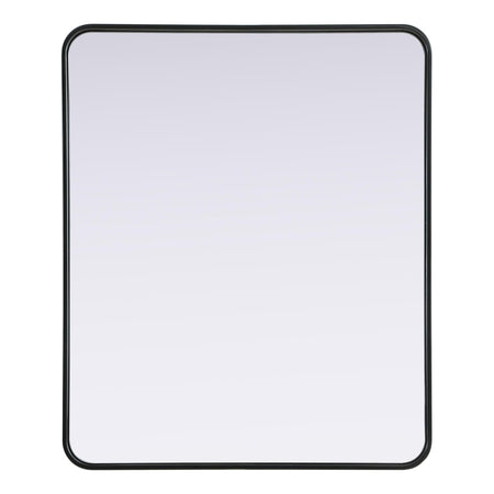 Remy 30 x 36 in. Rectangle Mirror in Black