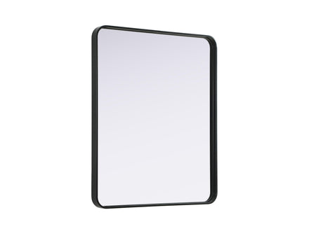 Remy 30 x 36 in. Rectangle Mirror in Black