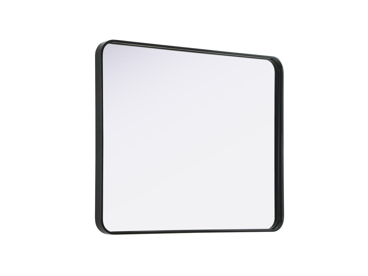 Remy 30 x 36 in. Rectangle Mirror in Black