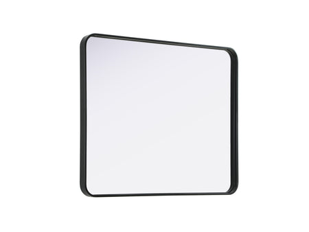 Remy 30 x 36 in. Rectangle Mirror in Black