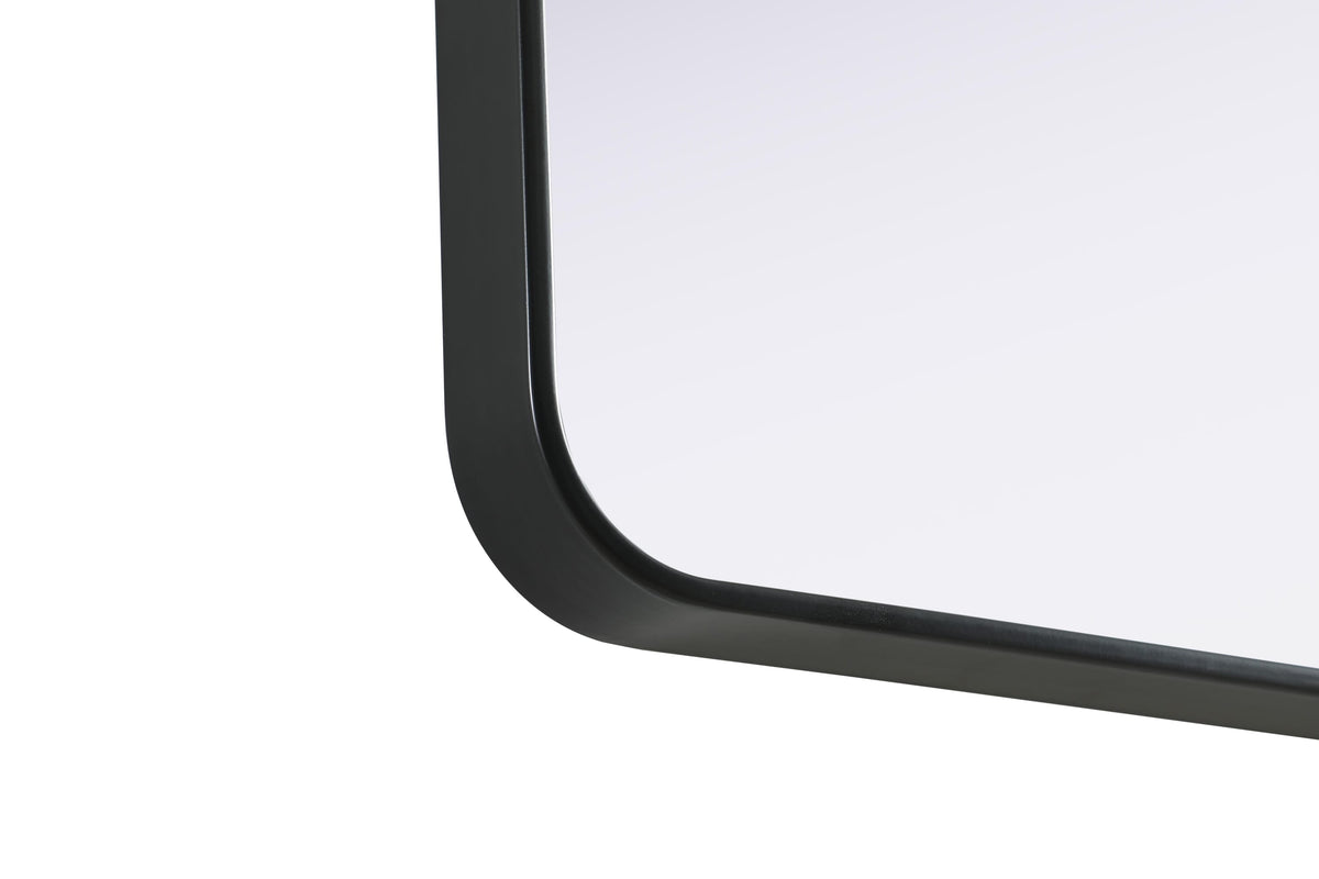 Remy 30 x 36 in. Rectangle Mirror in Black