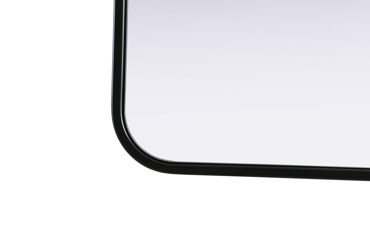 Remy 30 x 36 in. Rectangle Mirror in Black