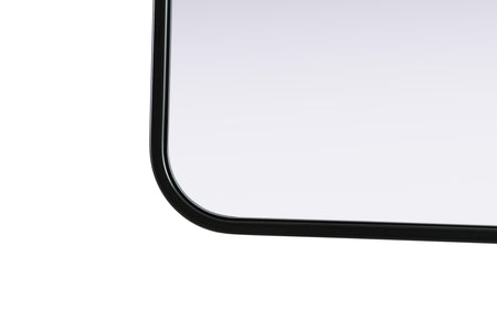 Remy 30 x 36 in. Rectangle Mirror in Black