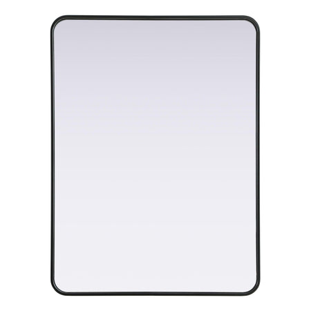 Remy 30 x 40 in. Rectangle Mirror in Black