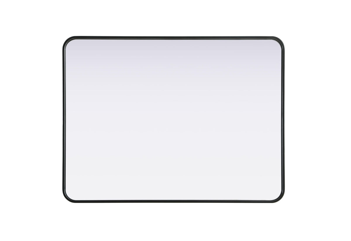 Remy 30 x 40 in. Rectangle Mirror in Black