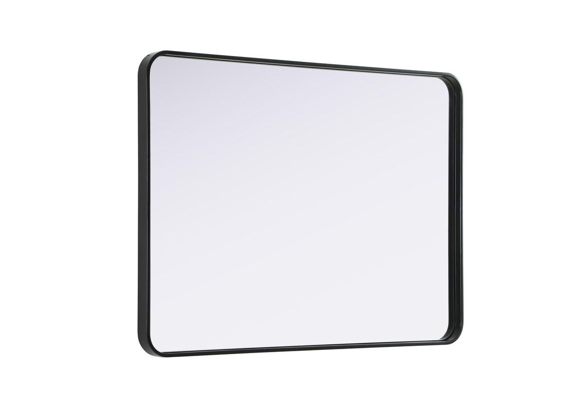 Remy 30 x 40 in. Rectangle Mirror in Black