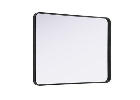 Remy 30 x 40 in. Rectangle Mirror in Black