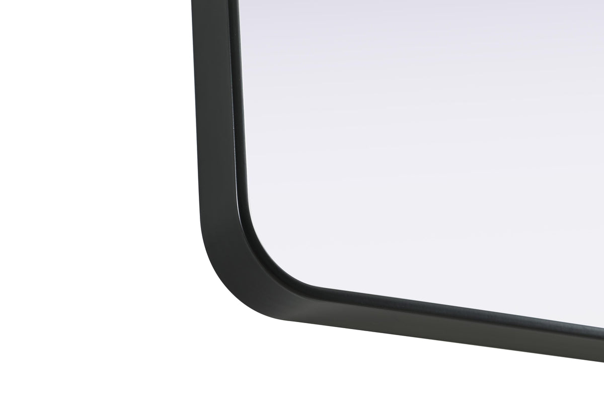 Remy 30 x 40 in. Rectangle Mirror in Black