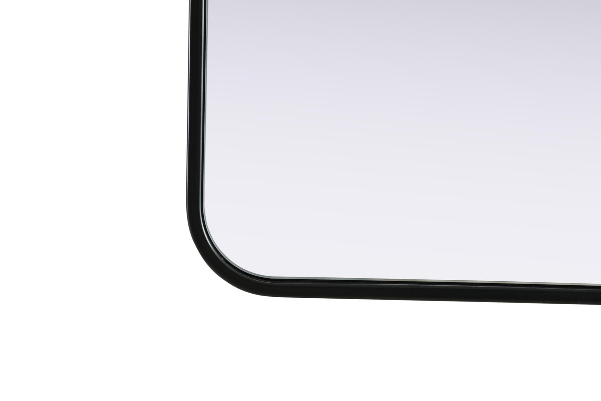 Remy 30 x 40 in. Rectangle Mirror in Black