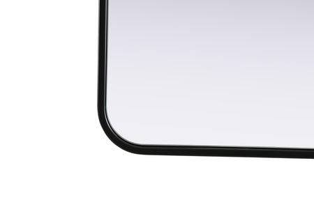 Remy 30 x 40 in. Rectangle Mirror in Black