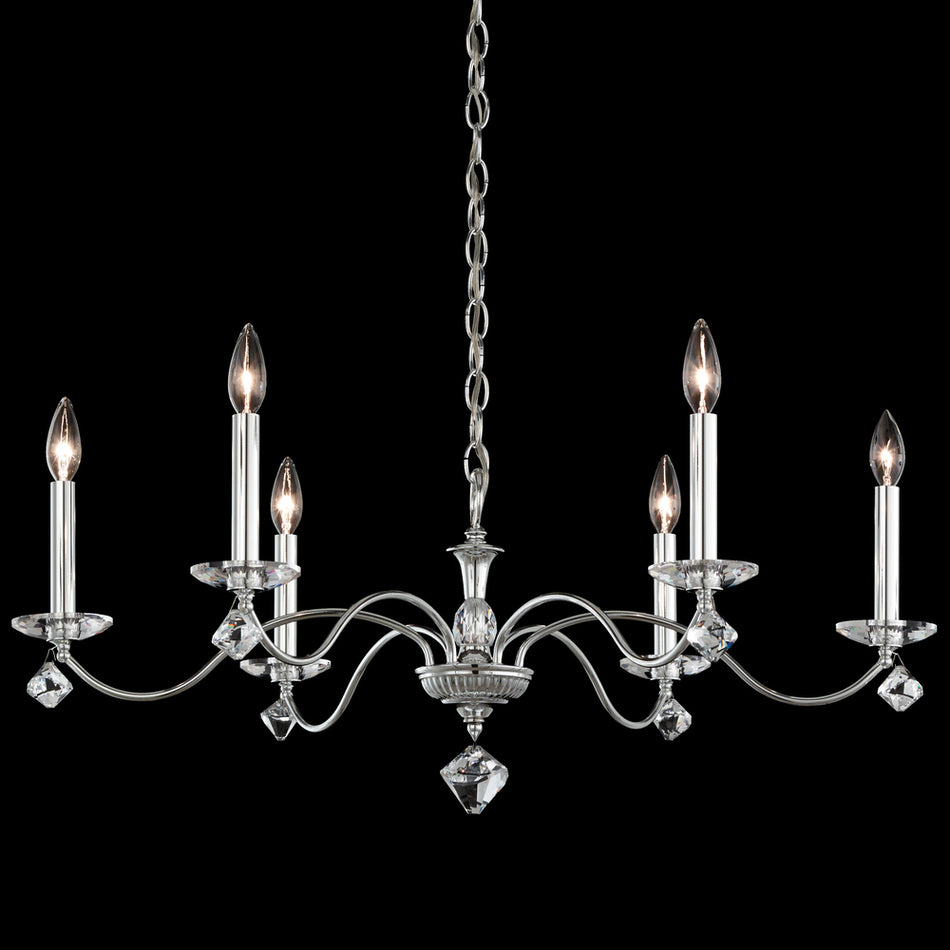 Modique 6 Light 120V Chandelier with Clear Heritage Handcut Crystal
