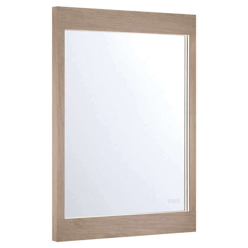 Eurofase Mogano LED Mirror - White Oak, straight-on view