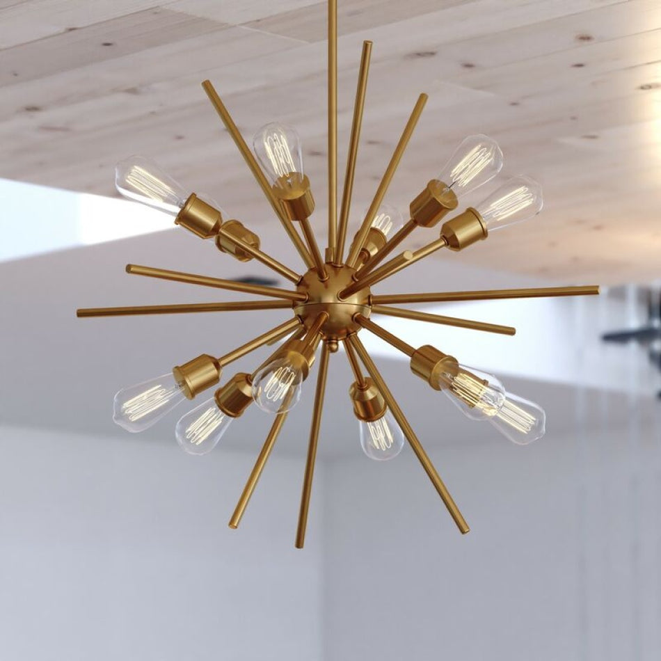 Estelle 27.5-in Pendant Natural Brass