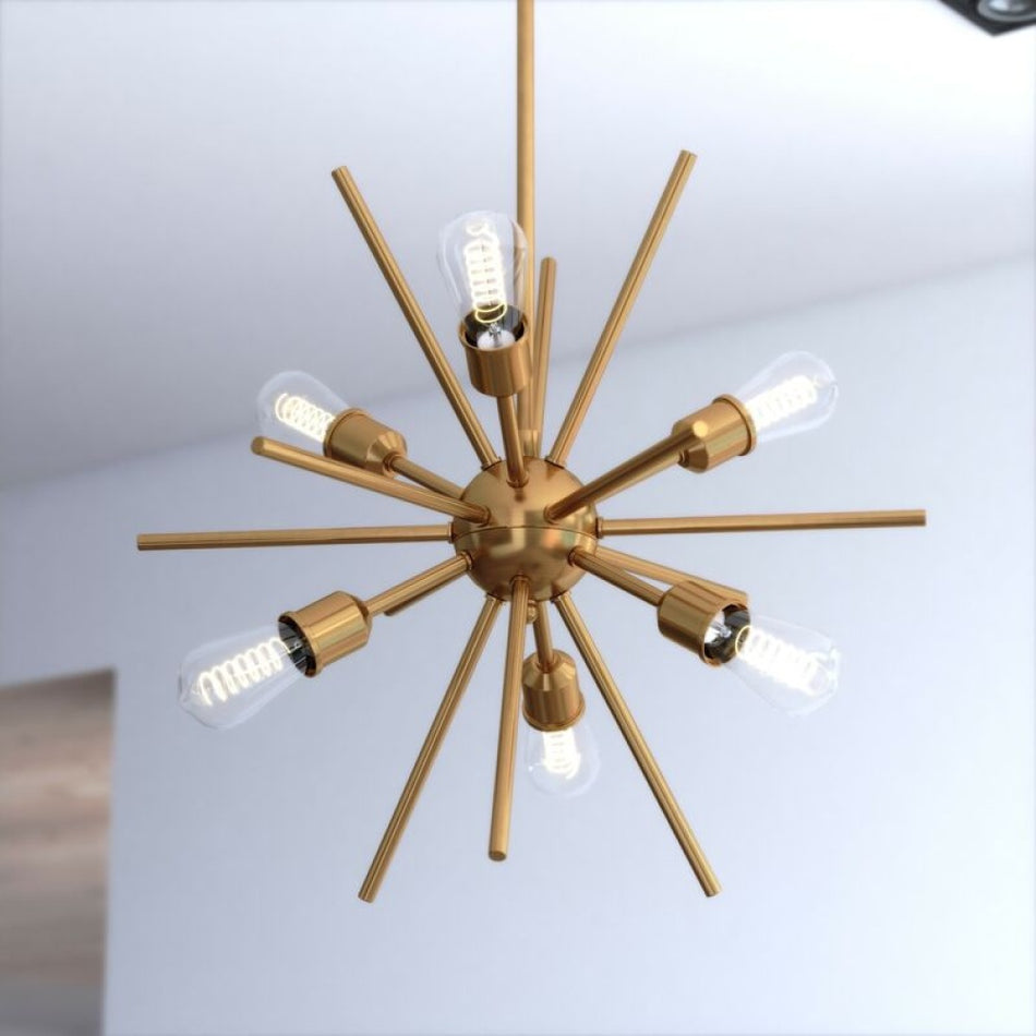 Estelle 19-in Pendant Natural Brass