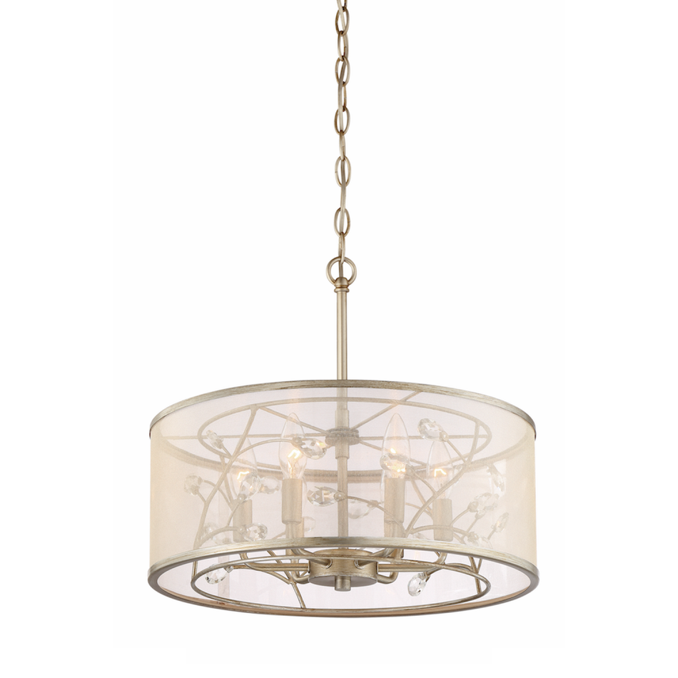Contemporary Drum Shade Pendant from the Vine Collection