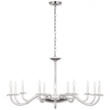 Traditional 12 Light Chandelier from the Brigitte Collection