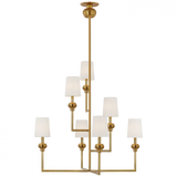 Modern 7 Light Chandelier from the Comtesse Collection