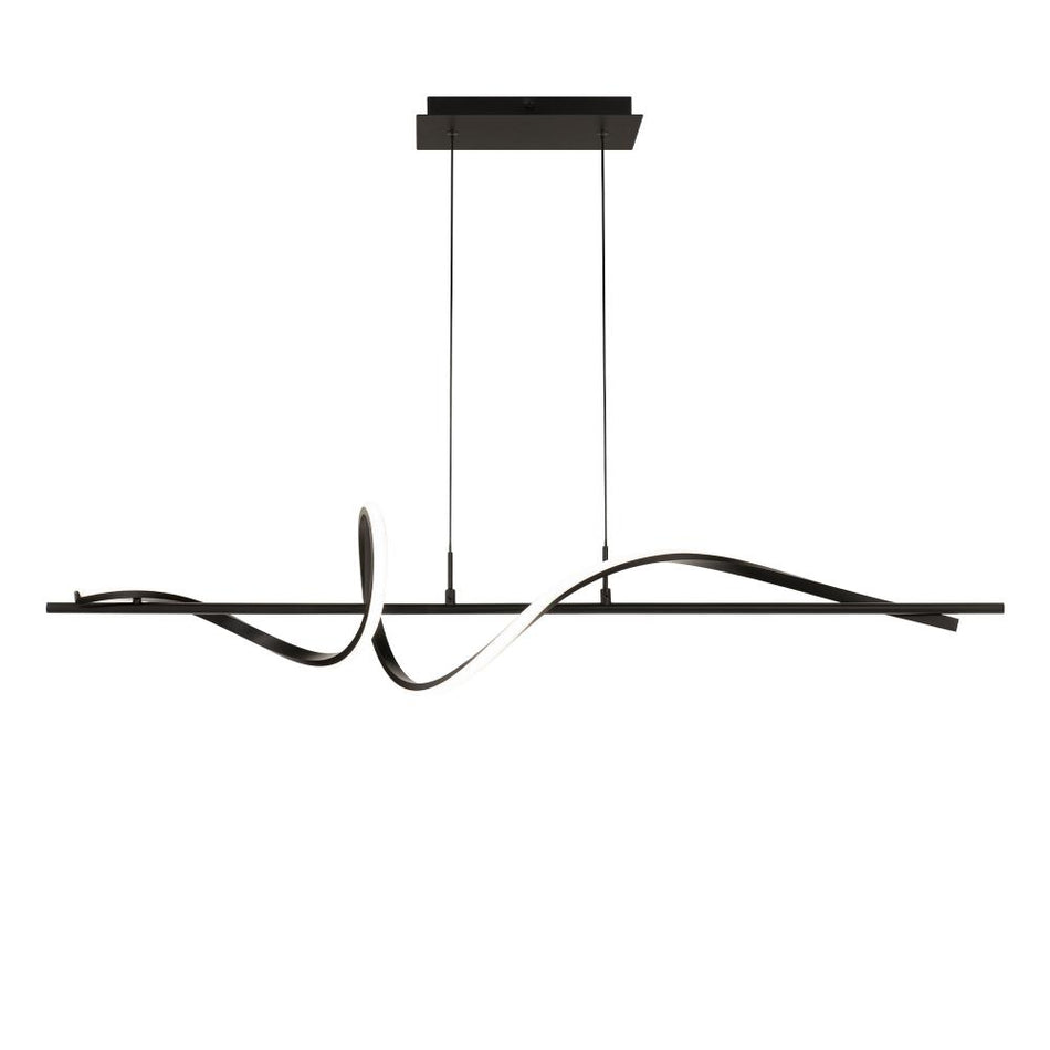 Craftsman/Mission Linear Pendant from the Corkscrew Collection