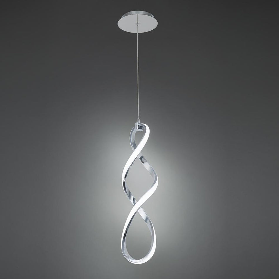 Modern Down Mini Pendant from the Interlace Collection