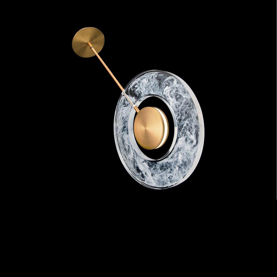 Transitional Down Mini Pendant from the Cymbal Collection