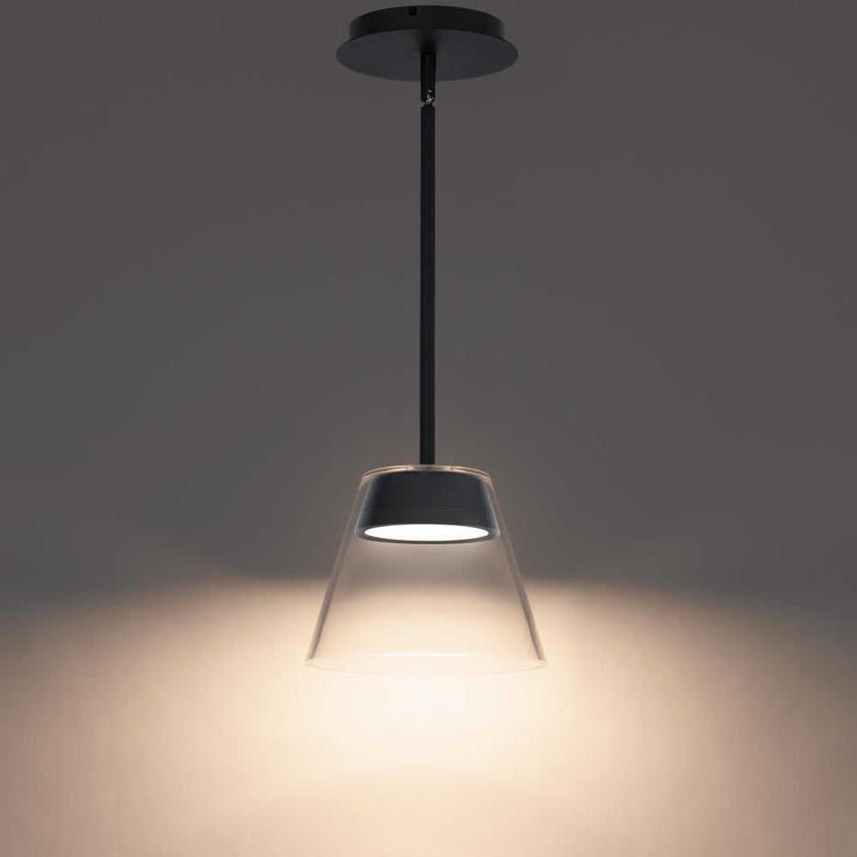 Modern Down Mini Pendant from the CHANDRA Collection