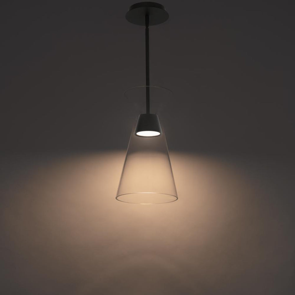 Modern Down Mini Pendant from the CHANDRA Collection