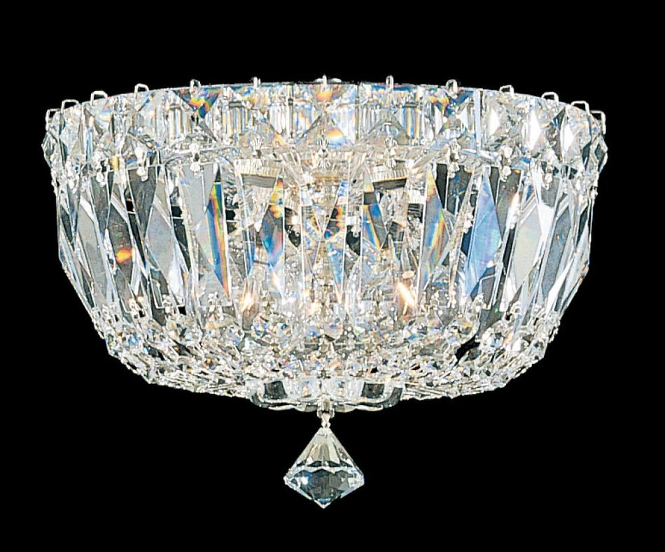 Traditional Bowl Flush Mount from the Petit Crystal Deluxe Collection