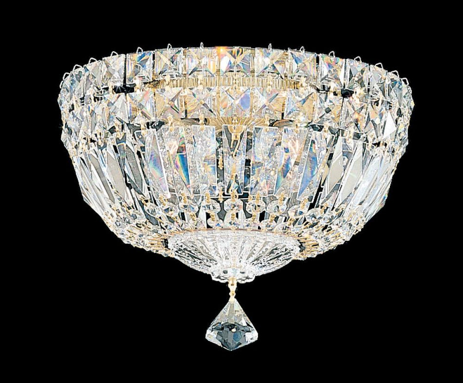 Traditional Bowl Flush Mount from the Petit Crystal Deluxe Collection
