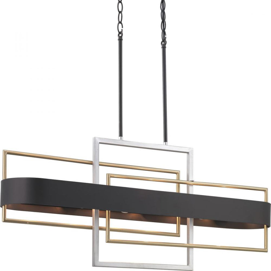 Transitional 6 Light Chandelier from the Adagio Collection