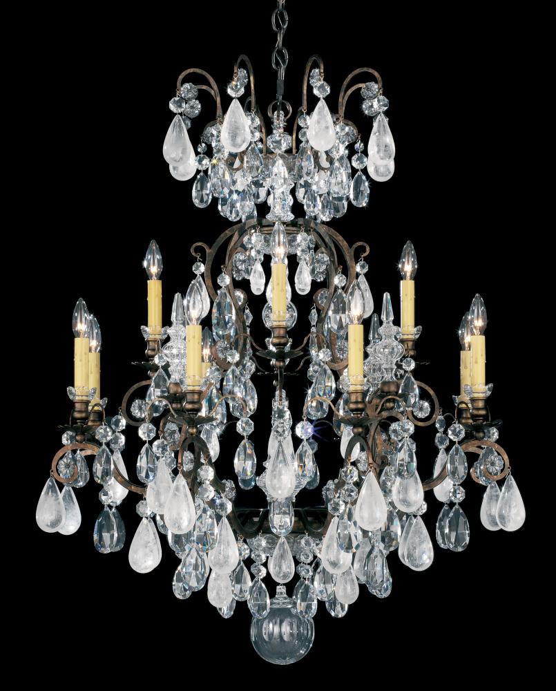8 Light Chandelier from the Renaissance Rock Crystal Collection