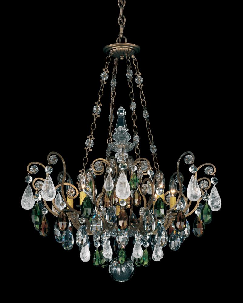 8 Light Chandelier from the Renaissance Rock Crystal Collection