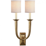 Modern Wall Sconce from the French Deco Horn Collection