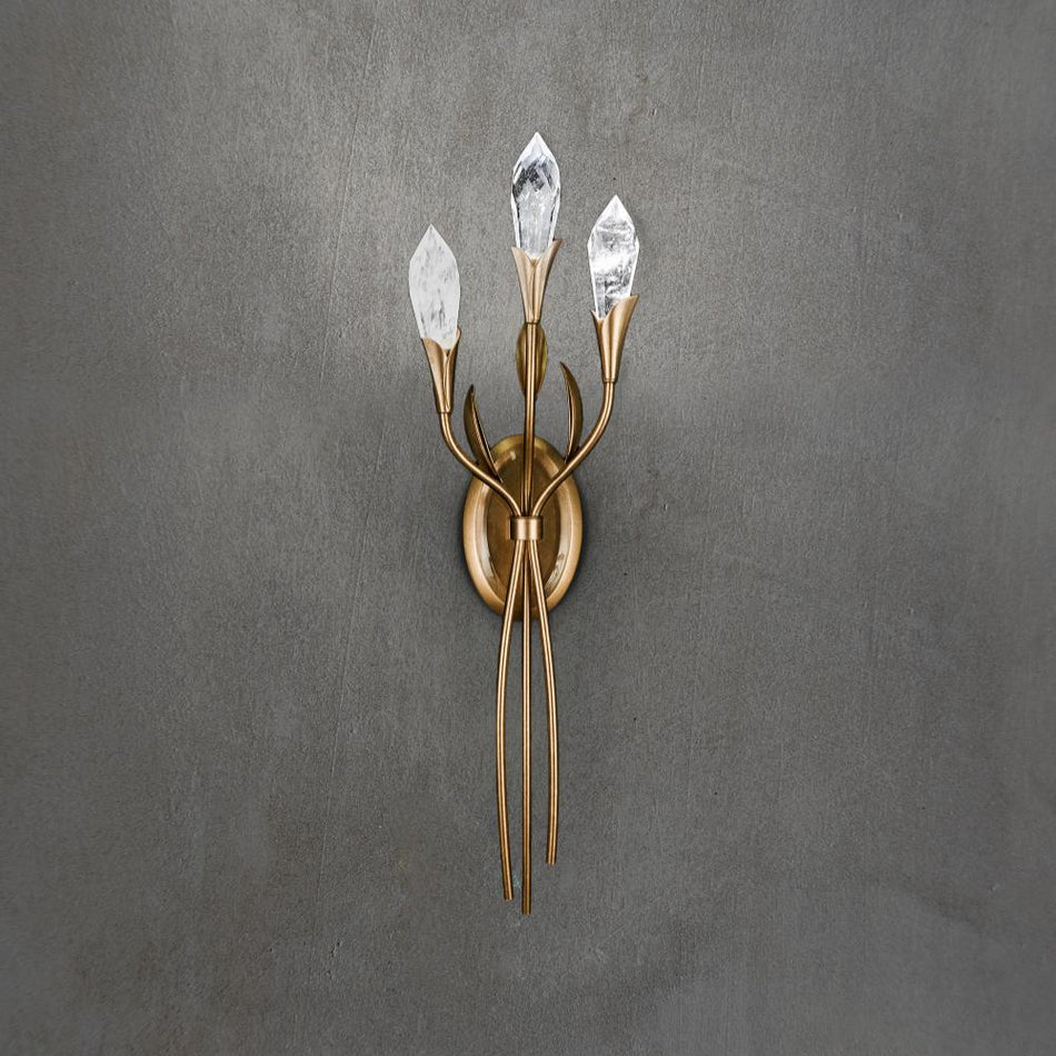 Secret Garden 27in LED 3500K 120V-277V Wall Sconce and Optic Haze Quartz