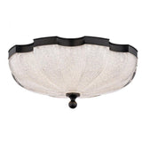 Cupola 16in 120/277V LED Flush Mount with Radiance Crystal Dust