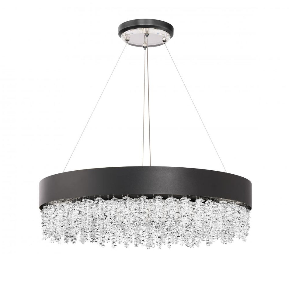 Soleil 26IN LED 3000K/3500K/4000K 120V-277V Pendant with Optic Crystal