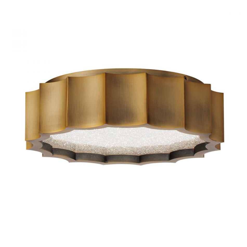 Tarte 12in 120V LED Flush Mount with Radiance Crystal Dust