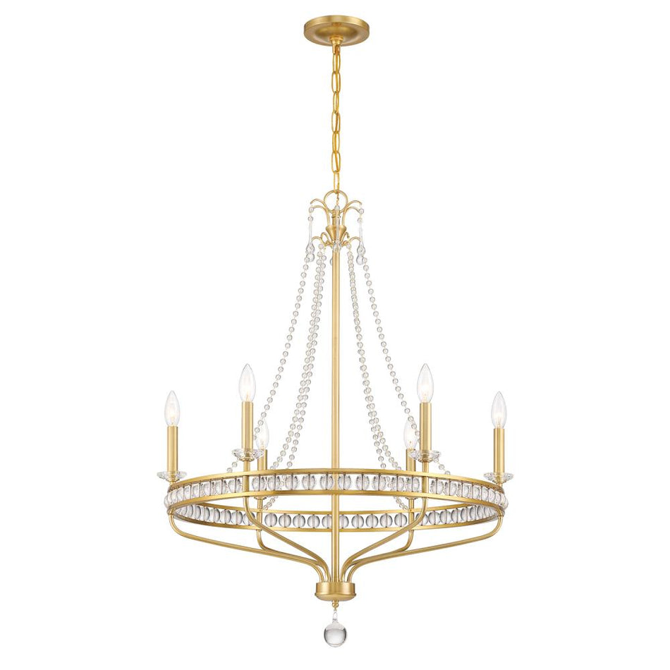Transitional Chandelier from the Seville Collection